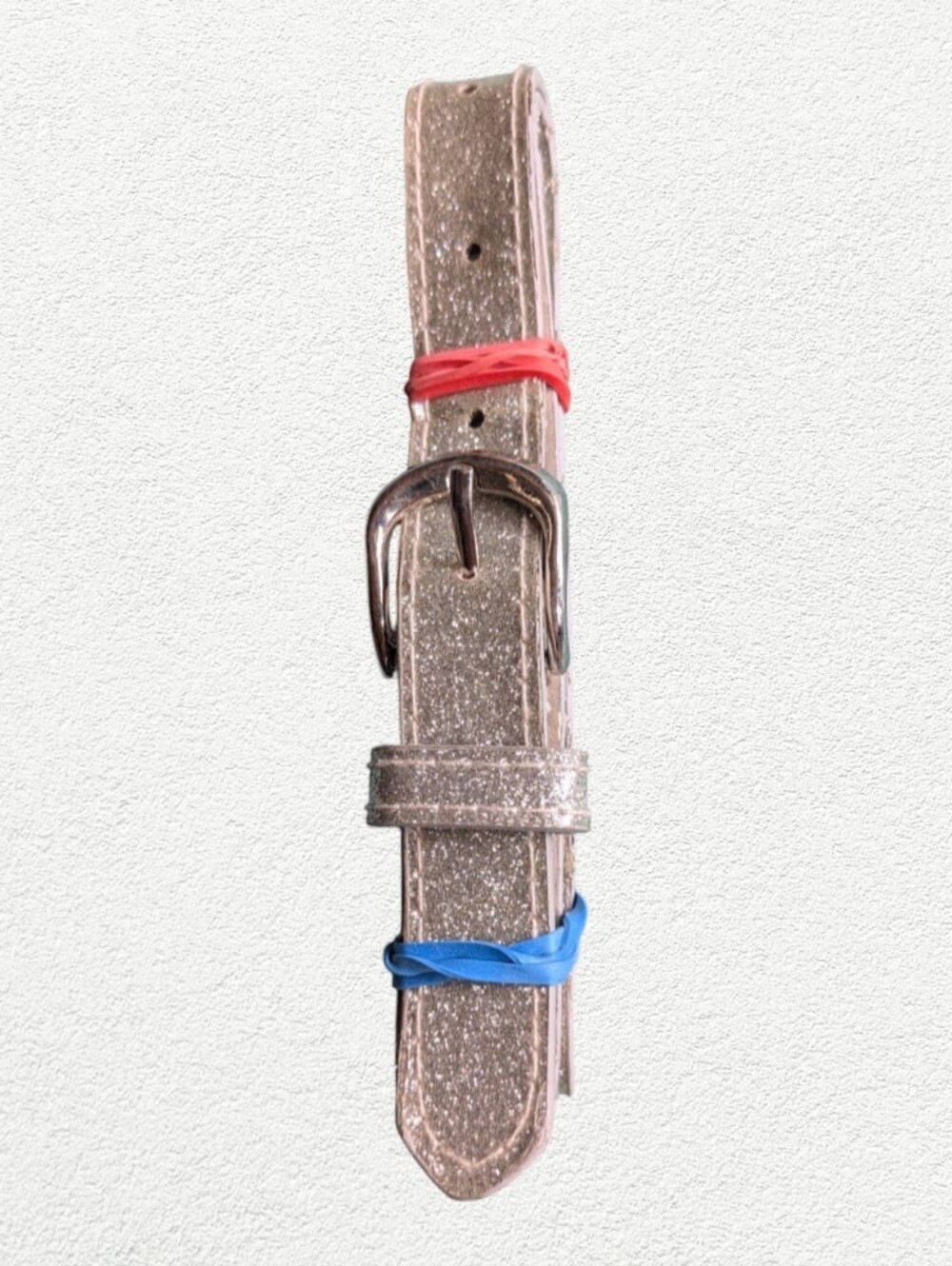 Girl's Silver Glitter Belt